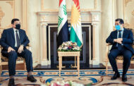 مه‌سرور بارزانى دگه‌ل وه‌زیرێ ژێده‌رێن ئاڤێ یێ عیراقێ كومبوو