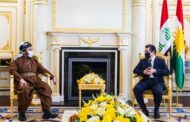 سه‌روكێ حكومه‌تا هه‌رێمێ پێشوازیا ئه‌میندارێ گشتیێ ئێكه‌تیا جیهانى یا زانایێن ئایینێ ئیسلامێ دكه‌ت